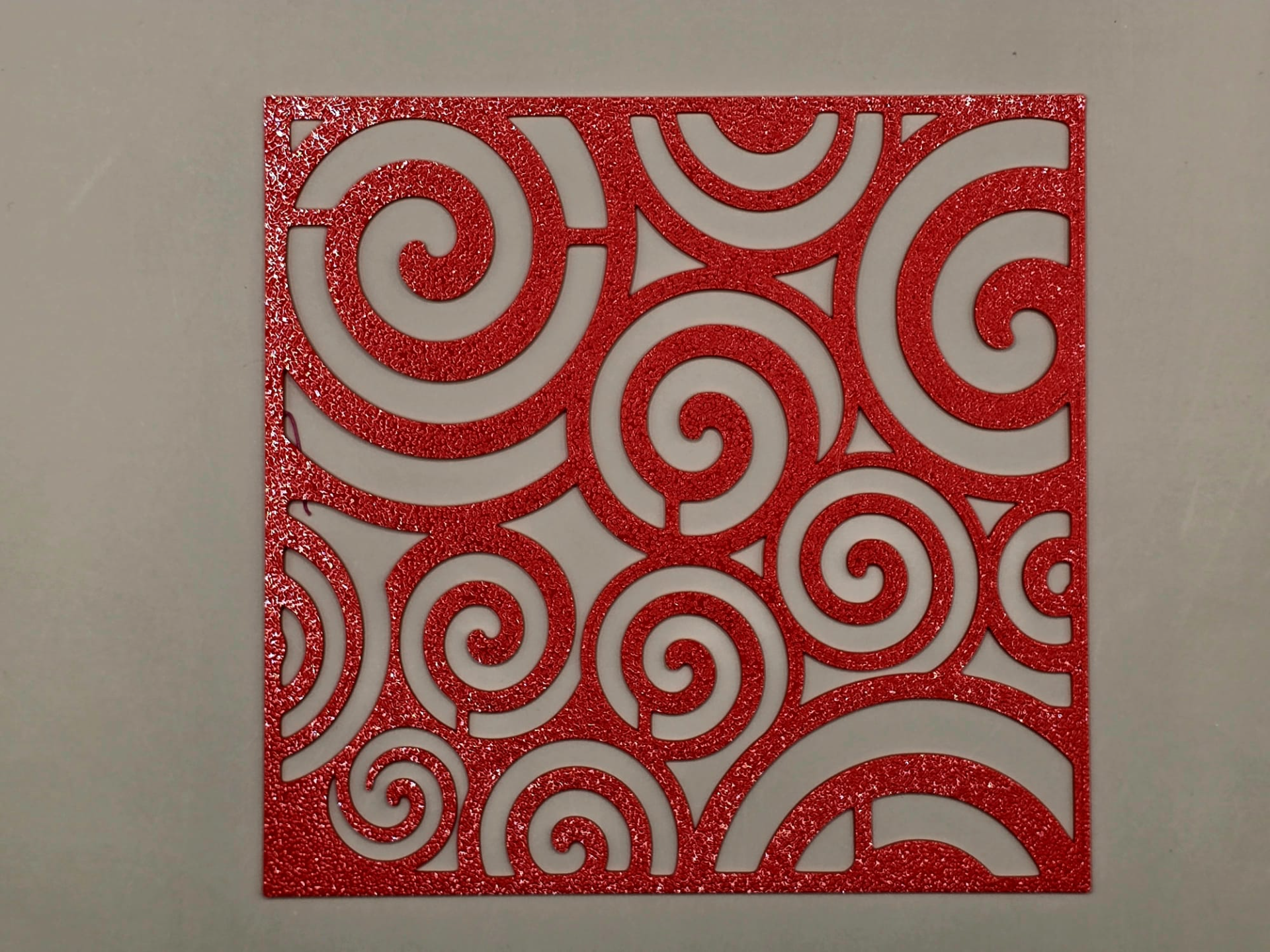 Swirl Stencil Template Golden Ratio Pattern
