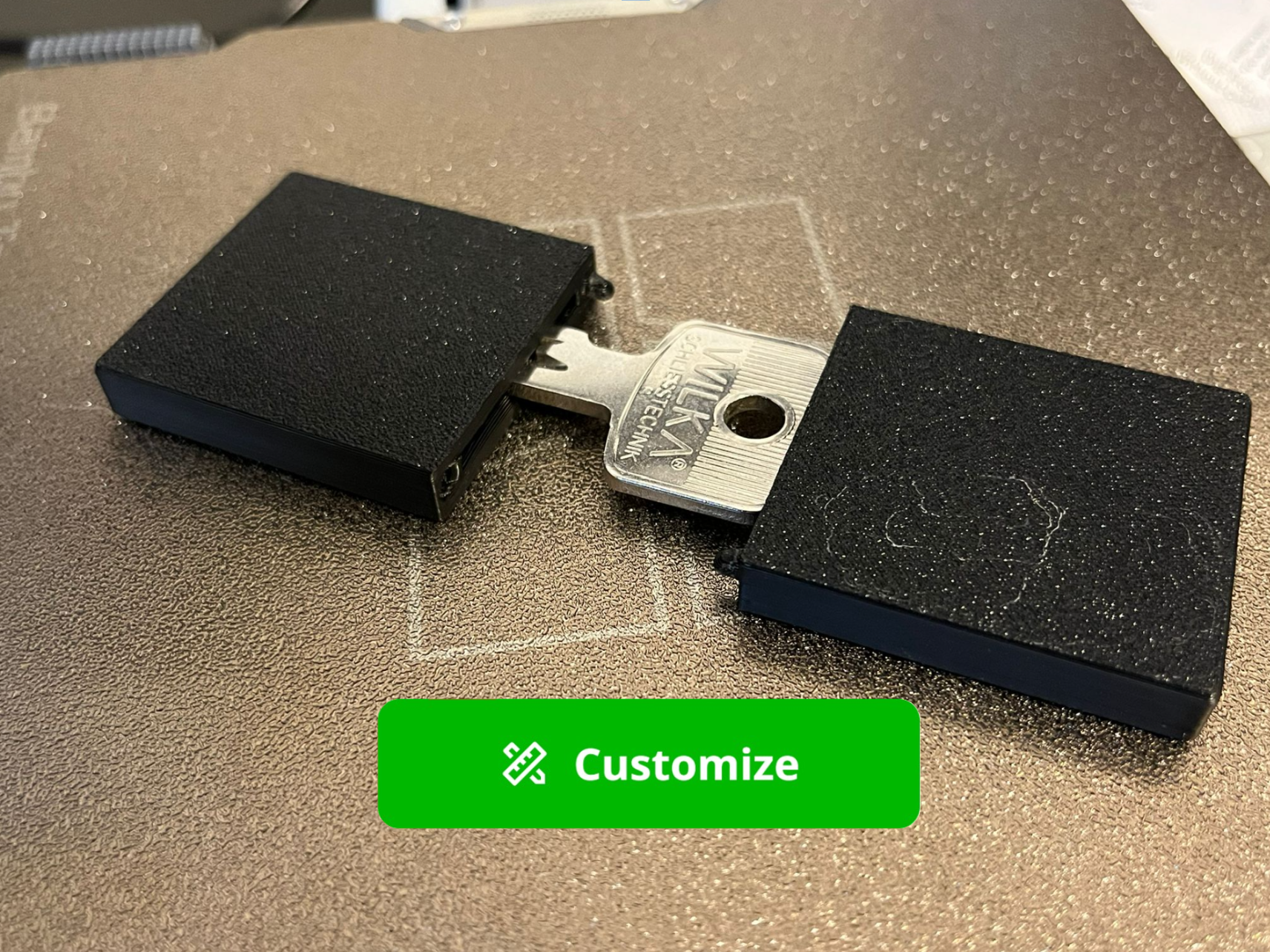 Minimalist Key box - Hide-a-key (PARAMETRIC)