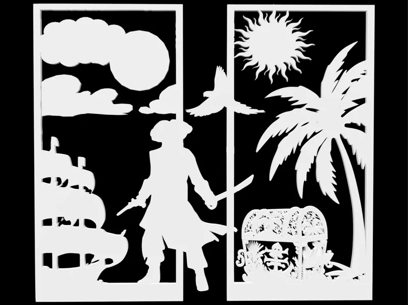 Pirate + Treasure Wall Decoration 