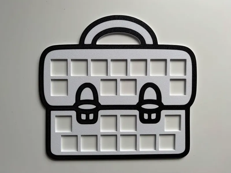 Boekentas voor linking cubes of op de lichttafel