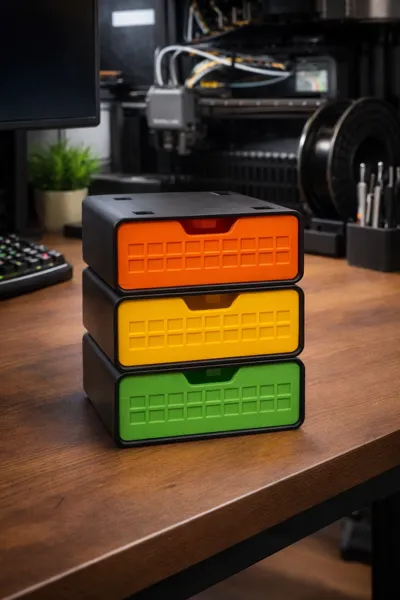 Stackable Desk Storage Drawers - Free 3D Print Model - MakerWorld