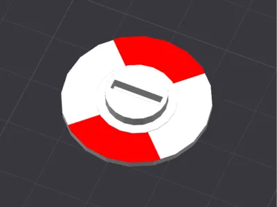 Red/White Busy Toilet