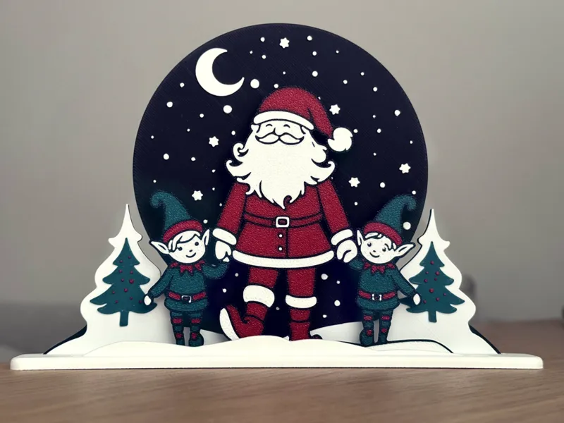 Santa Claus and his Elves Christmas Decoration