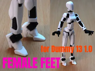 Female feet for Dummy 13 V1.0