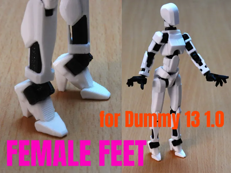 Female feet for Dummy 13 V1.0