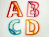 A to D on Separate plates