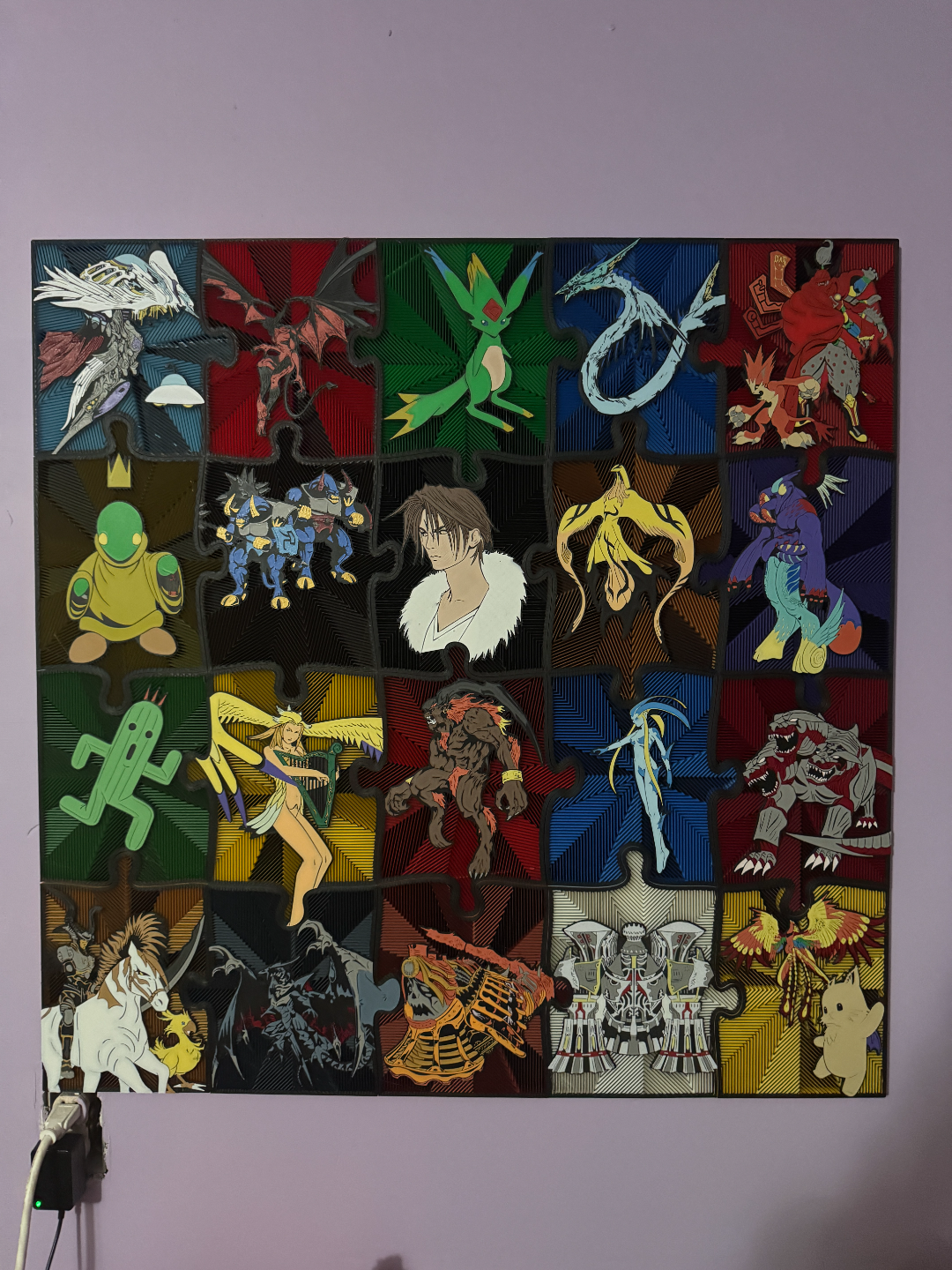 Final Fantasy 8 Hex Wall Puzzle - Free 3D Print Model - MakerWorld