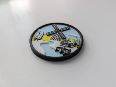 Country Side Fridge Magnet