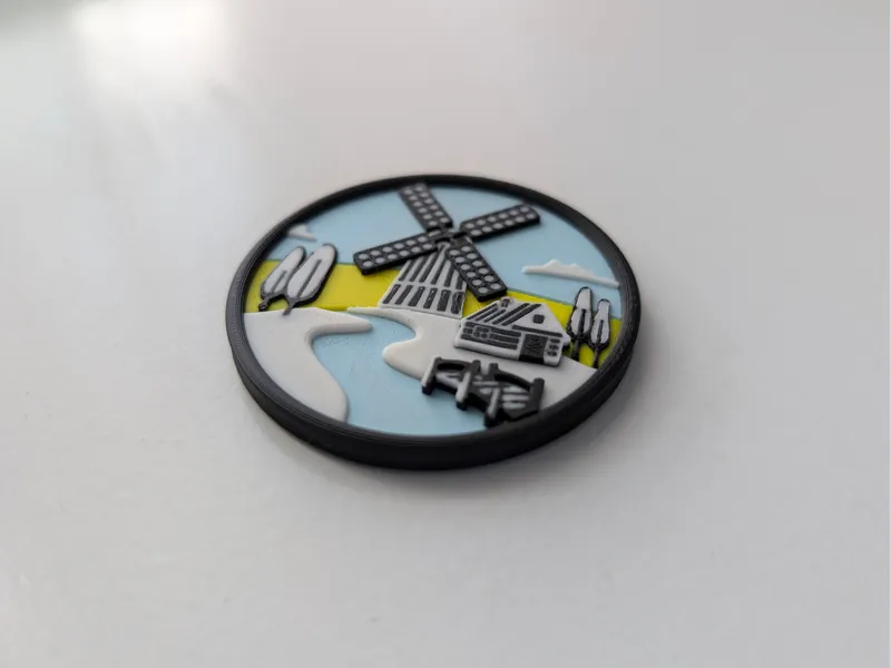 Country Side Fridge Magnet