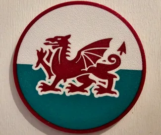 Welsh Flag Coaster