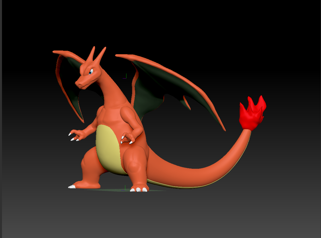 Miniatura 3 do modelo 3D Charizard宝可梦006喷火龙-站姿分色打印