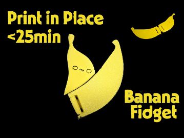 Banana Fidget Toy - Print in Place