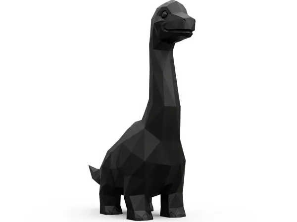 Figurine chibi Brachiosaure low poly