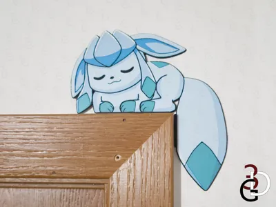 Sleeping Glaceon Corner Decor
