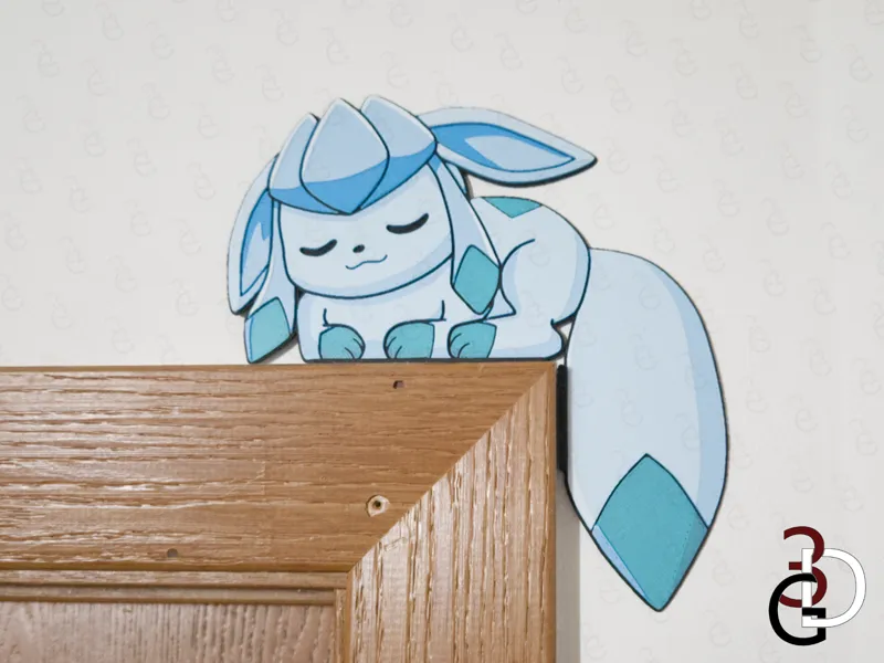 Sleeping Glaceon Corner Decor