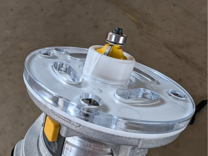 Router Round Over Guide for complex shapes DWP611