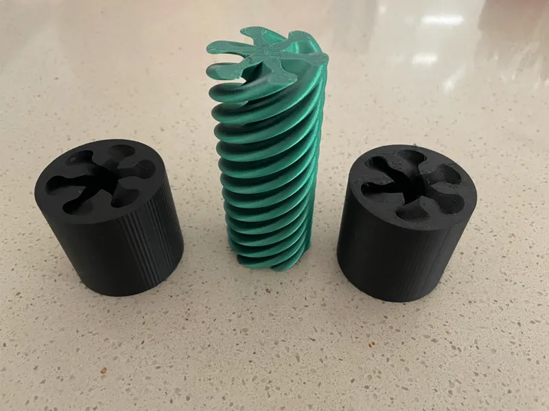 Spiral Cylinder Fidget Impossible passthrough