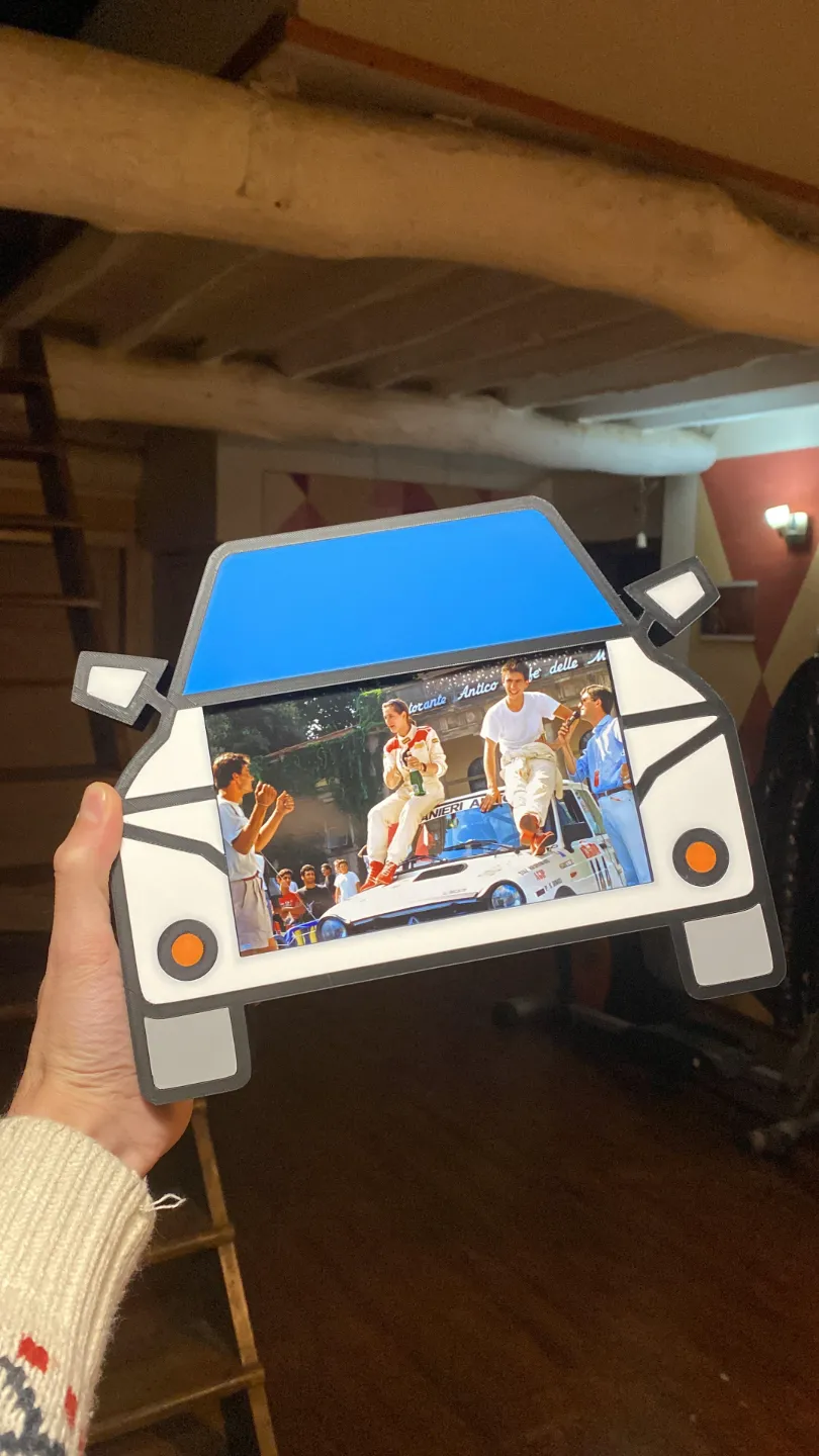 Video Frame Car Car Photo Frame - Free 3D Print Model - MakerWorld