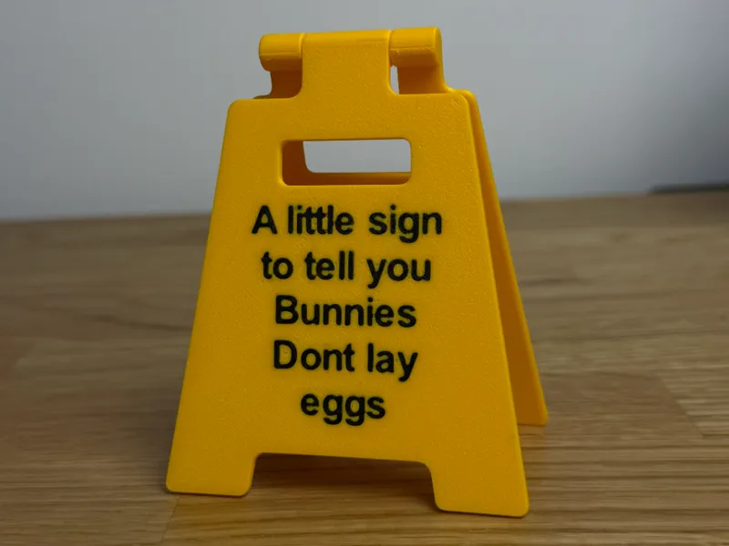 Little sign Easter bunny