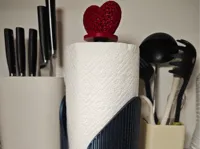 Kitchen Paper Towel Holder with Anti-Spin Lock + Heart top