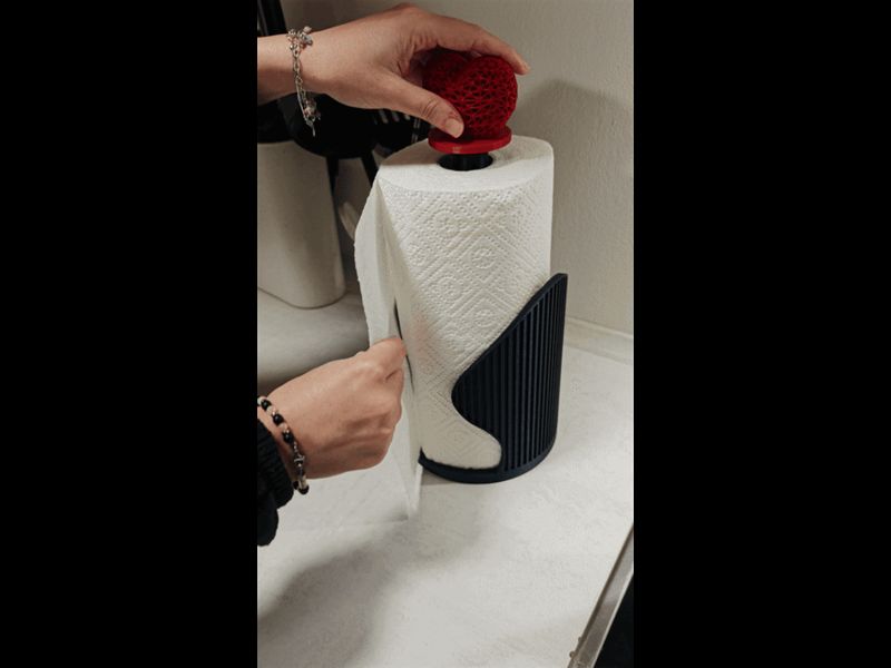 Kitchen Paper Towel Holder with Anti-Spin Lock