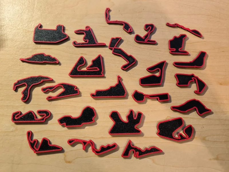 Formula 1 Circuit Magnets with F1 logo box