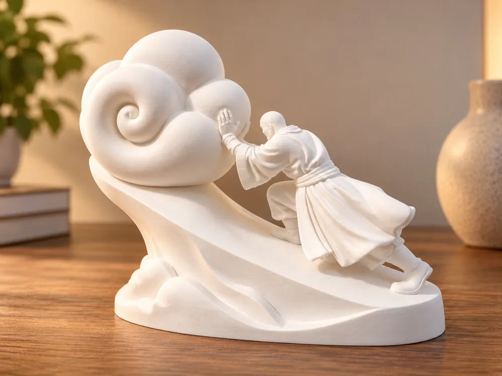 Against All Odds – Abstract Sculpture - Free 3D Print Model - MakerWorld