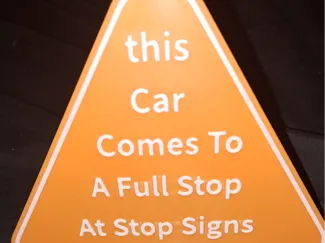 Window  Sign for  car