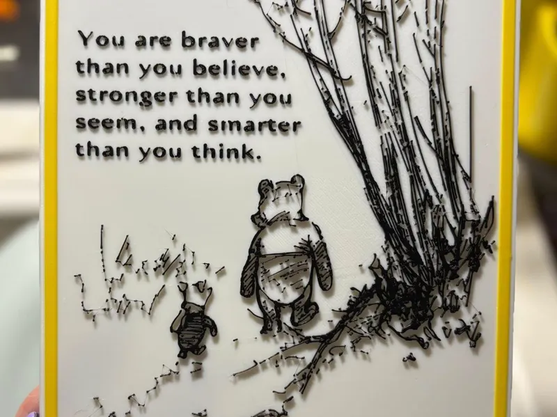 winny the pooh sign with quote