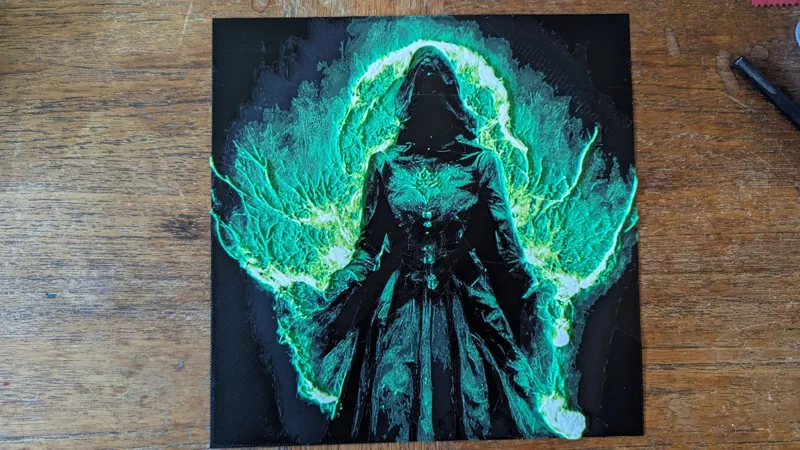 Eldritch Mage - Hueforge filament painting 