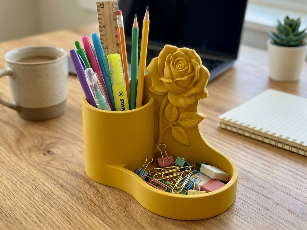Rose Garden Desktop Organizer & Sculptural Tray