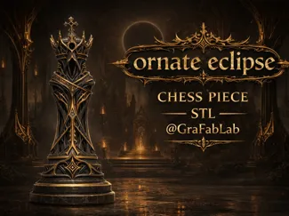 Ornate Eclipse "King" - chess piece