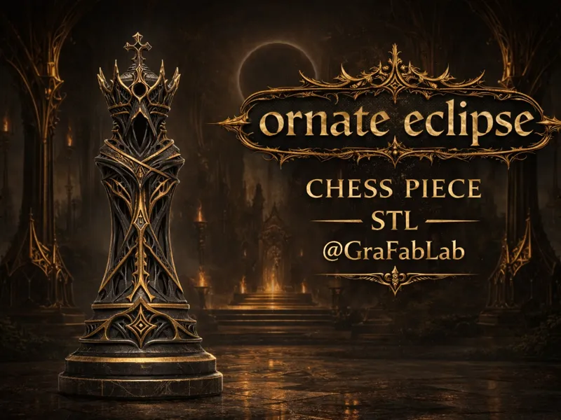 Ornate Eclipse "King" - chess piece