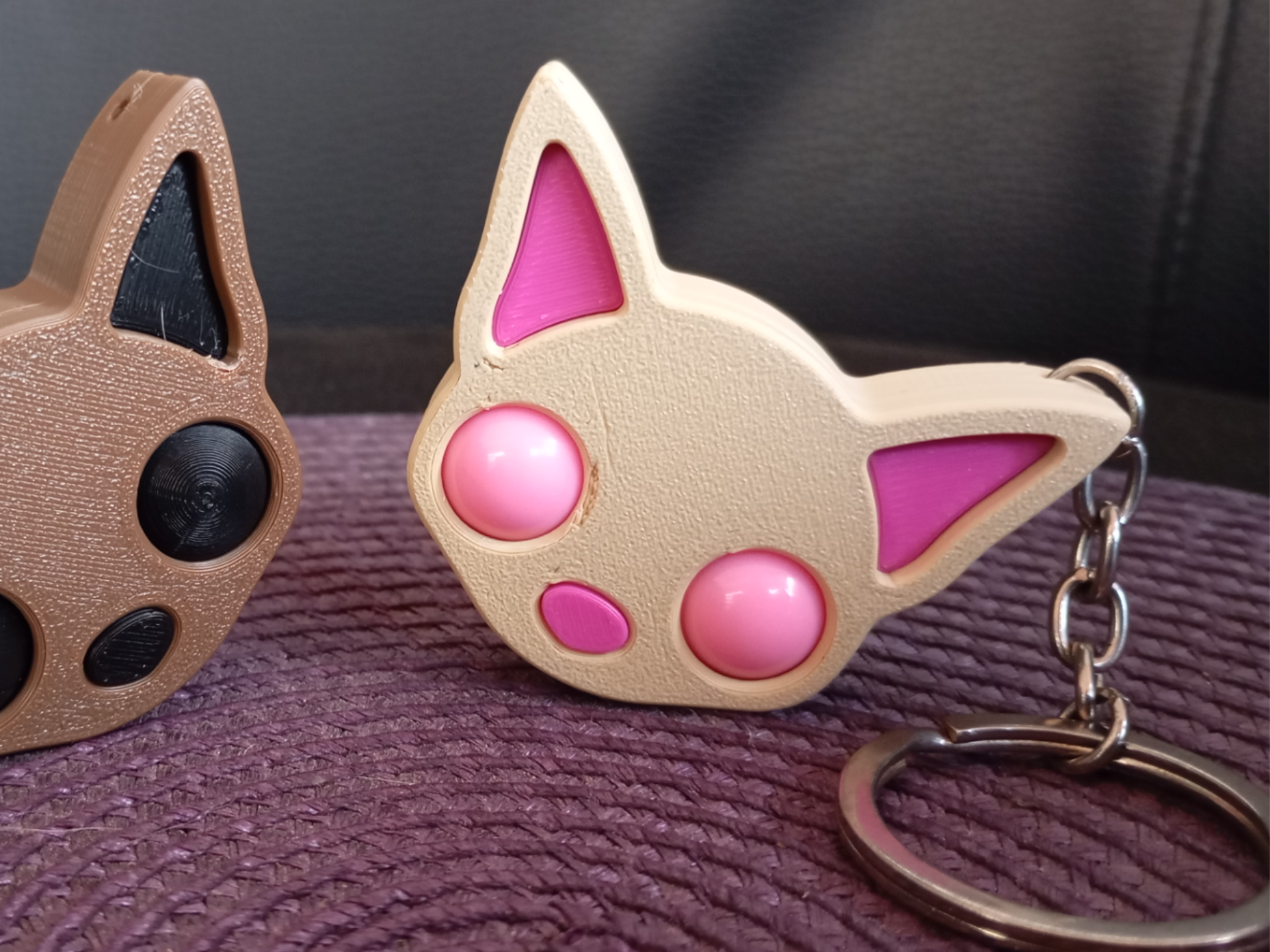 Chihuahua dog fidget marble toy keychain