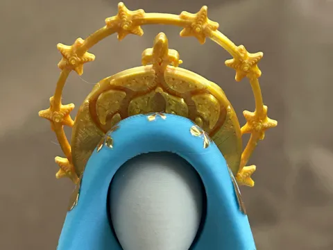 Accesorio para filamento: Crowns for Virgen Mary Our Lady Aparecida — referencia de MakerWorld