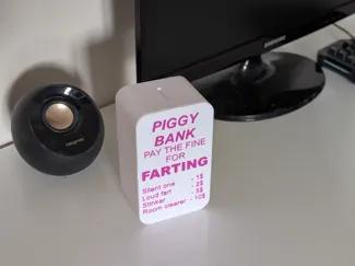 Piggy Bank - Pay 1-10$ Penalty Jar -Funny Gag