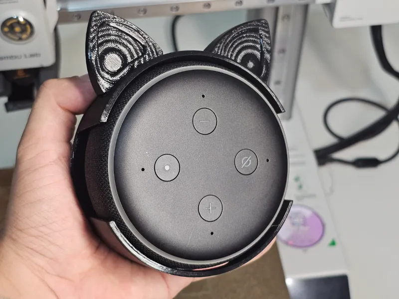Suporte Echo Dot 3 orelhas de gato 