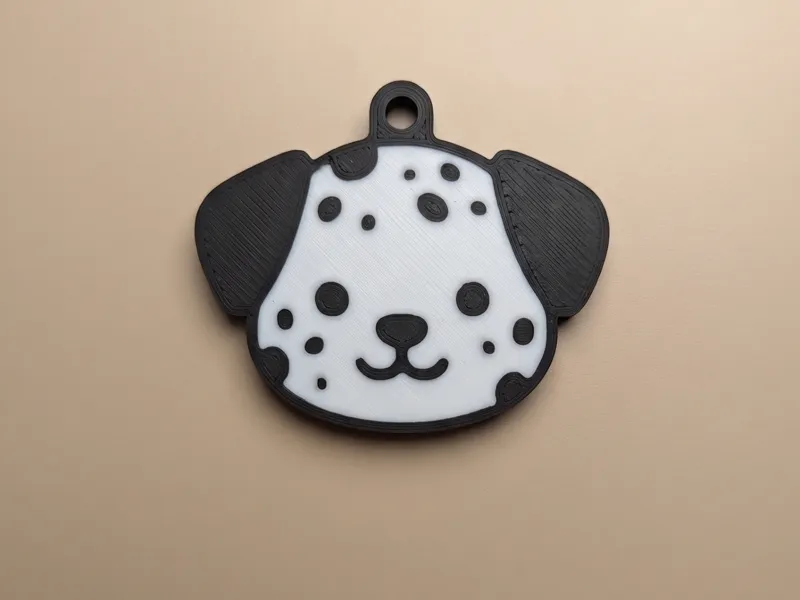 Porte-clé mignon dalmatien
