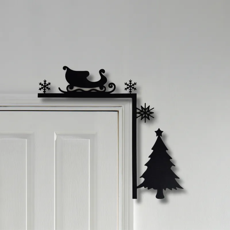 Christmas door corner decoration - Christmas tree