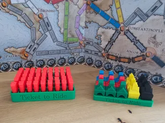 Ticket to Ride Holder Waggons, Cards & Stations
