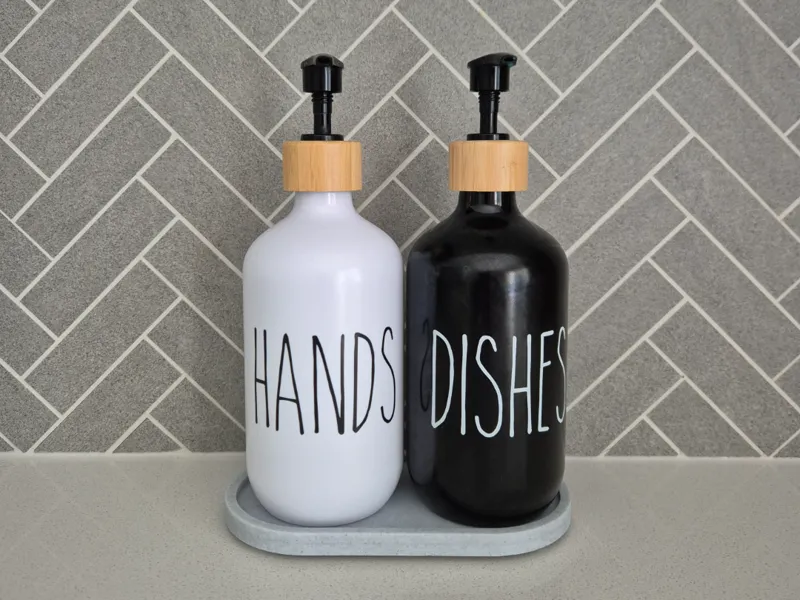 Kitchen Soap Bottle Holder Tray