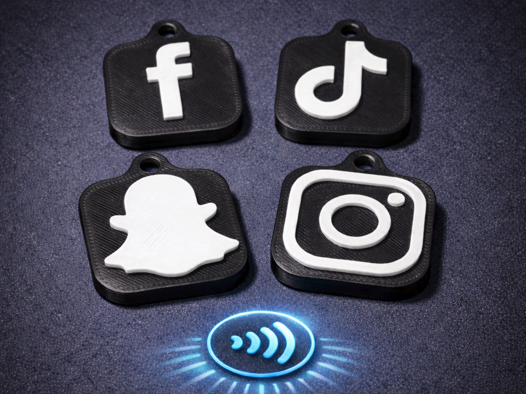 NFC Social Media Tags - NO AMS