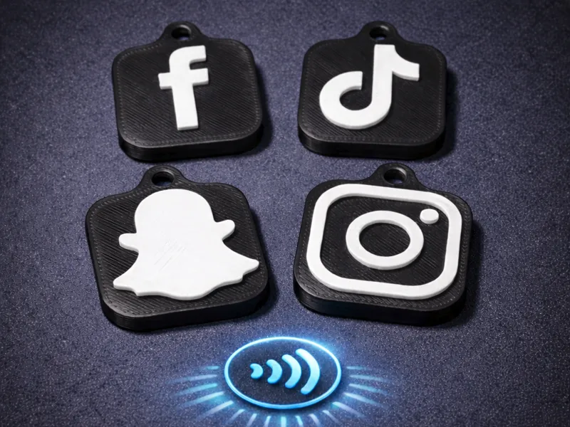 NFC Social Media Tags - NO AMS