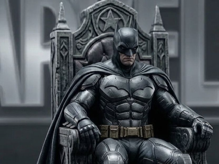 batman on the throne