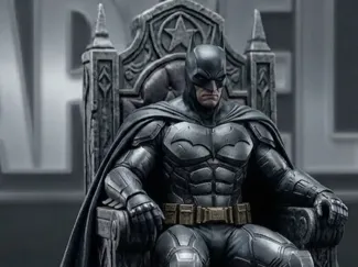 batman on the throne