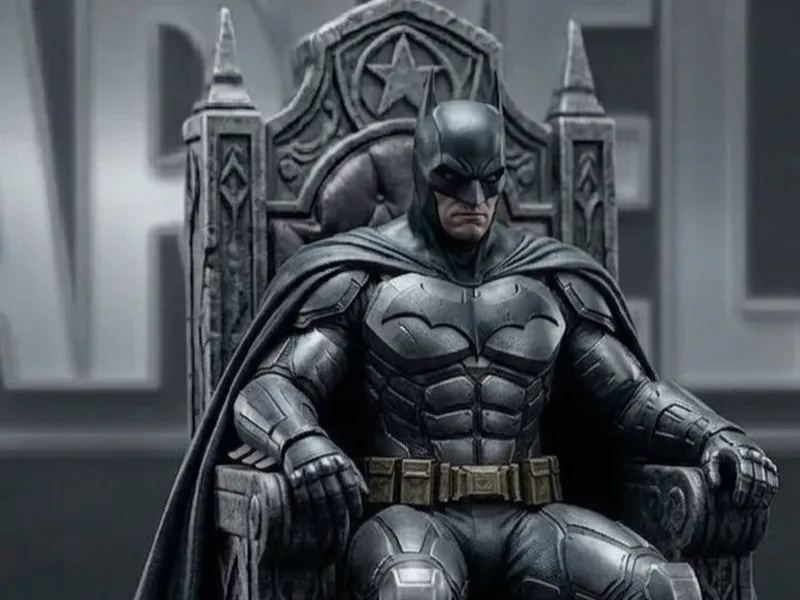 batman on the throne