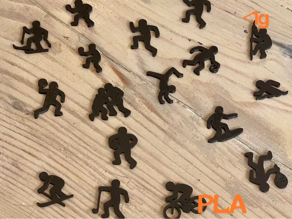 Silhouettes sportives — lot de 17 modèles