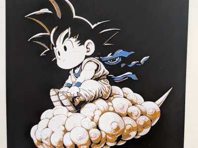 Goku Cloud Dragonball Hueforge