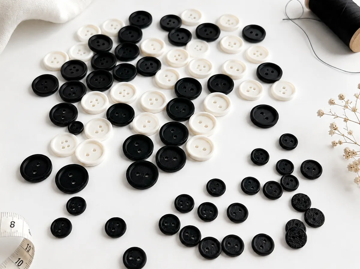 Minimal Two-Hole Buttons – 11 mm & 21 mm - Free 3D Print Model - MakerWorld