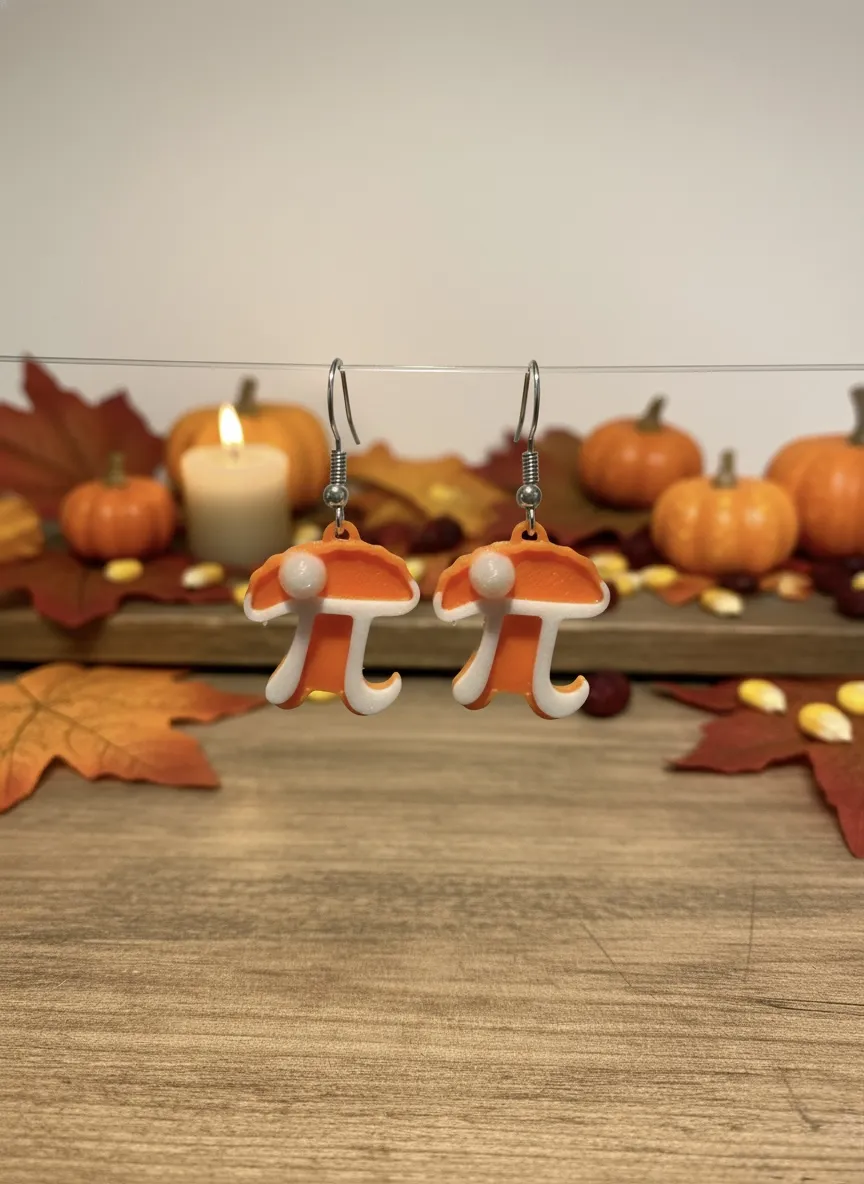 Pumpkin Pie (Pi) Earrings view 2